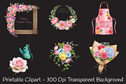 Charming Mother's Day Gift Clipart, a Seasonal Illustration by RobertsArt (Thumbnail 5 of 7)