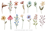 Painted Watercolor Flowers Clipart, a Decorative Illustration by Murphy & Frank (Thumbnail 4 of 8)