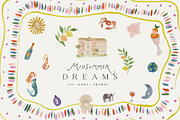 Whimsy Dolce Vita Watercolor Frames, an Object Graphic by Laras Wonderland (Thumbnail 8 of 14)
