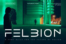 Felbion – Futuristic Display Font