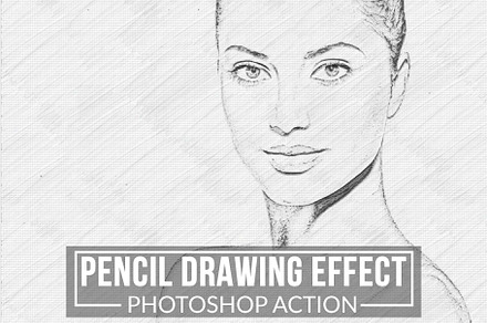 Pencil Drawing Effect Photoshop Acti