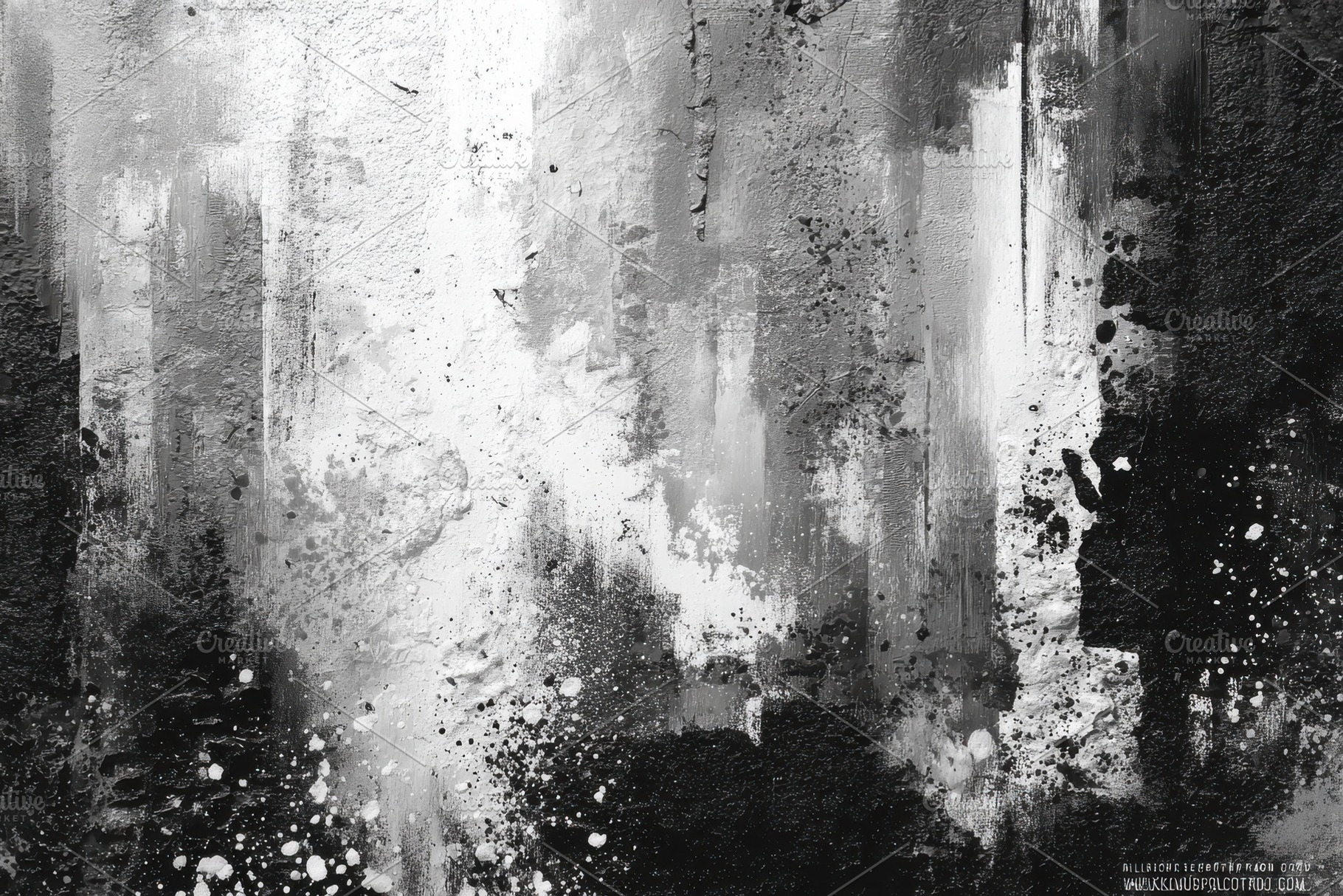 Abstract grayscale artwork textured, an Abstract Photo by Pixeness Studio