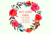 MULTI-COLORED FLOWERS, an Illustration by Nadiia Hanina (Thumbnail 3 of 6)