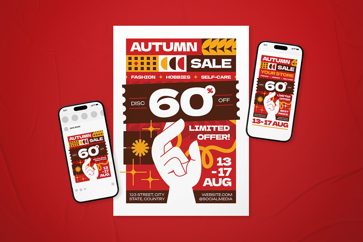 Autumn Great Sale Event Flyer Set, a Flyer Template by The Good Store (Photo 1 of 2)