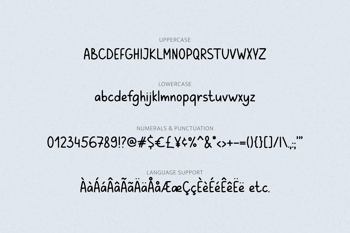 Meadow Notes - Handwritten Font, a Sans Serif Font by simpleblues (Photo 3 of 12)