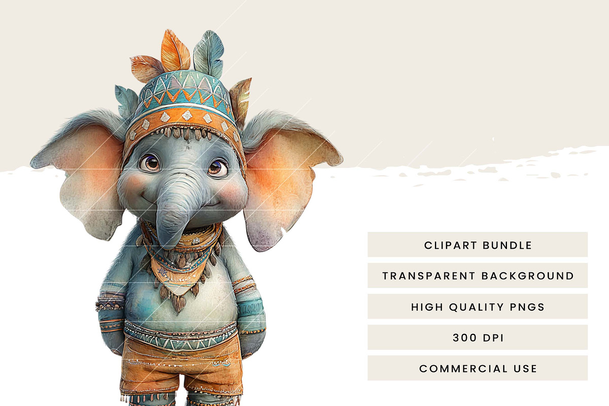 Whimsical African Animas Clipart, an Animal Illustration by Design Scotch (Photo 7 of 9)