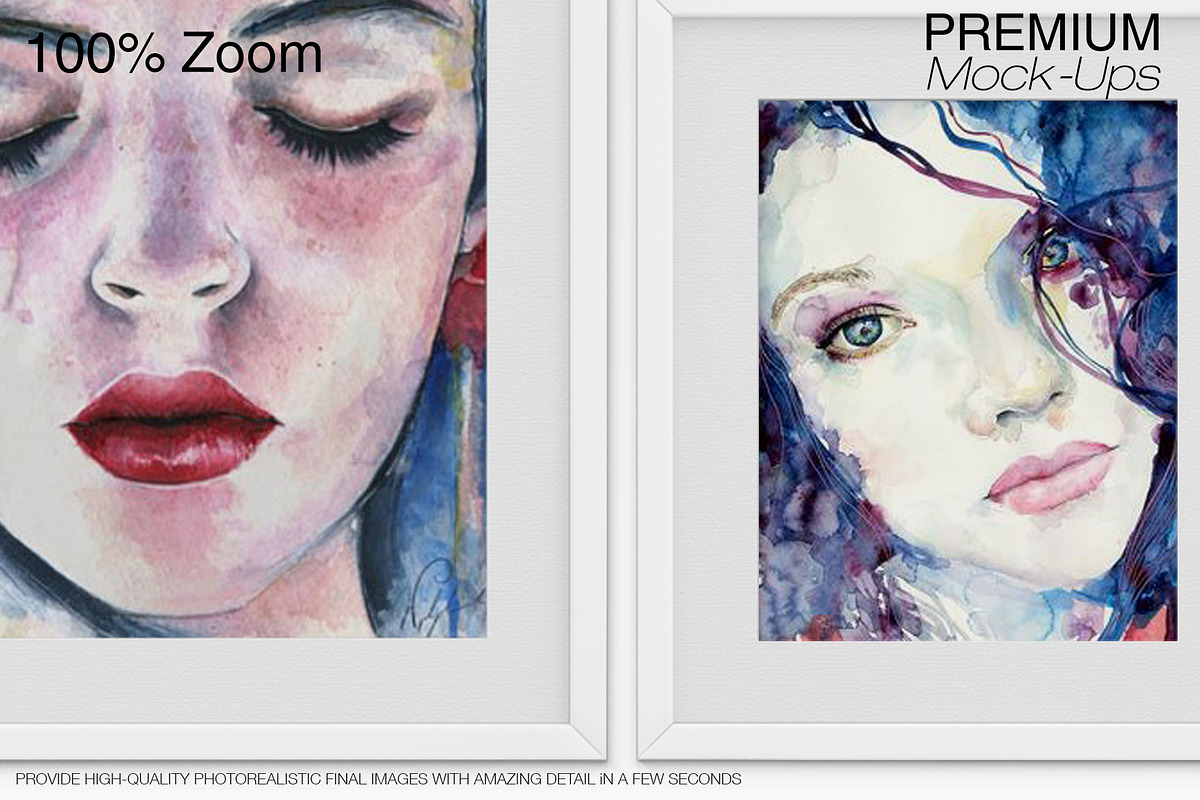 90 Customizable Frames Mockups, a Product Mockup by mock-ups