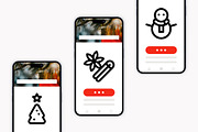 50 Christmas Icons, an Outline Icon by Side Project (Thumbnail 6 of 8)