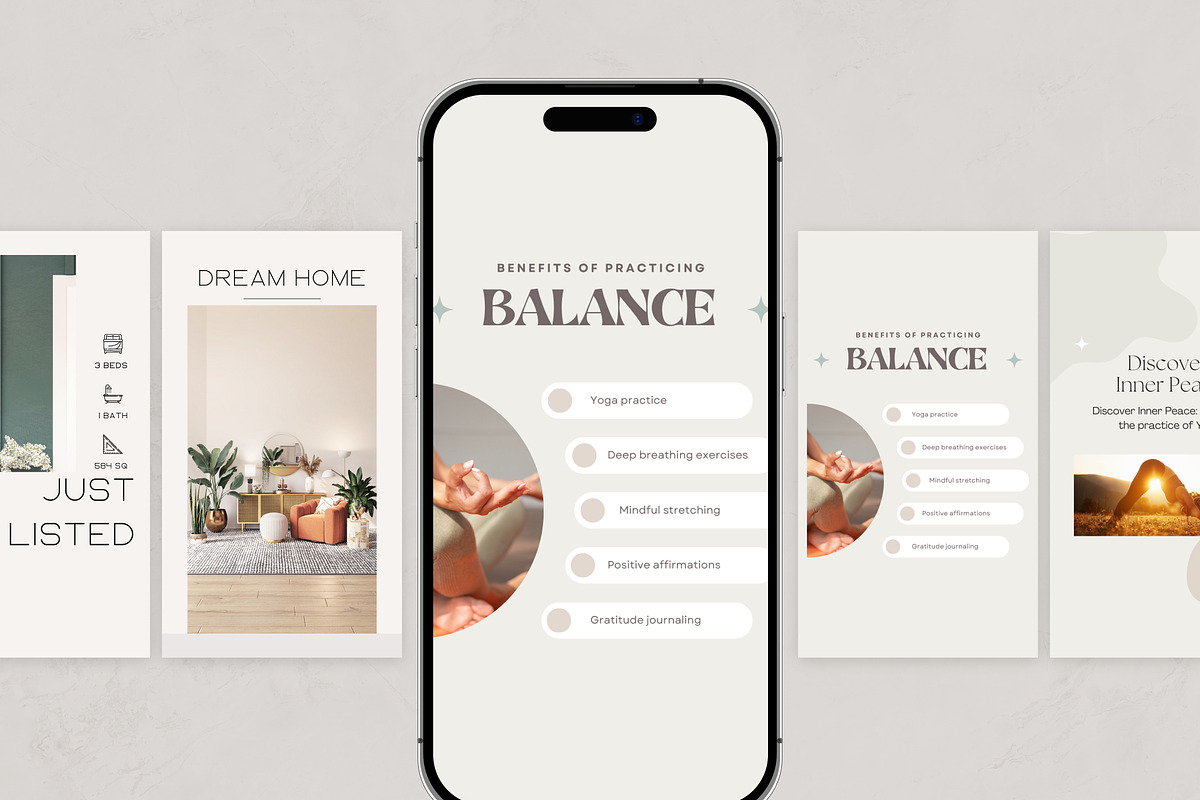 Yoga Instagram Story CANVA, a Social Media Template by VeliusCreativeStudio