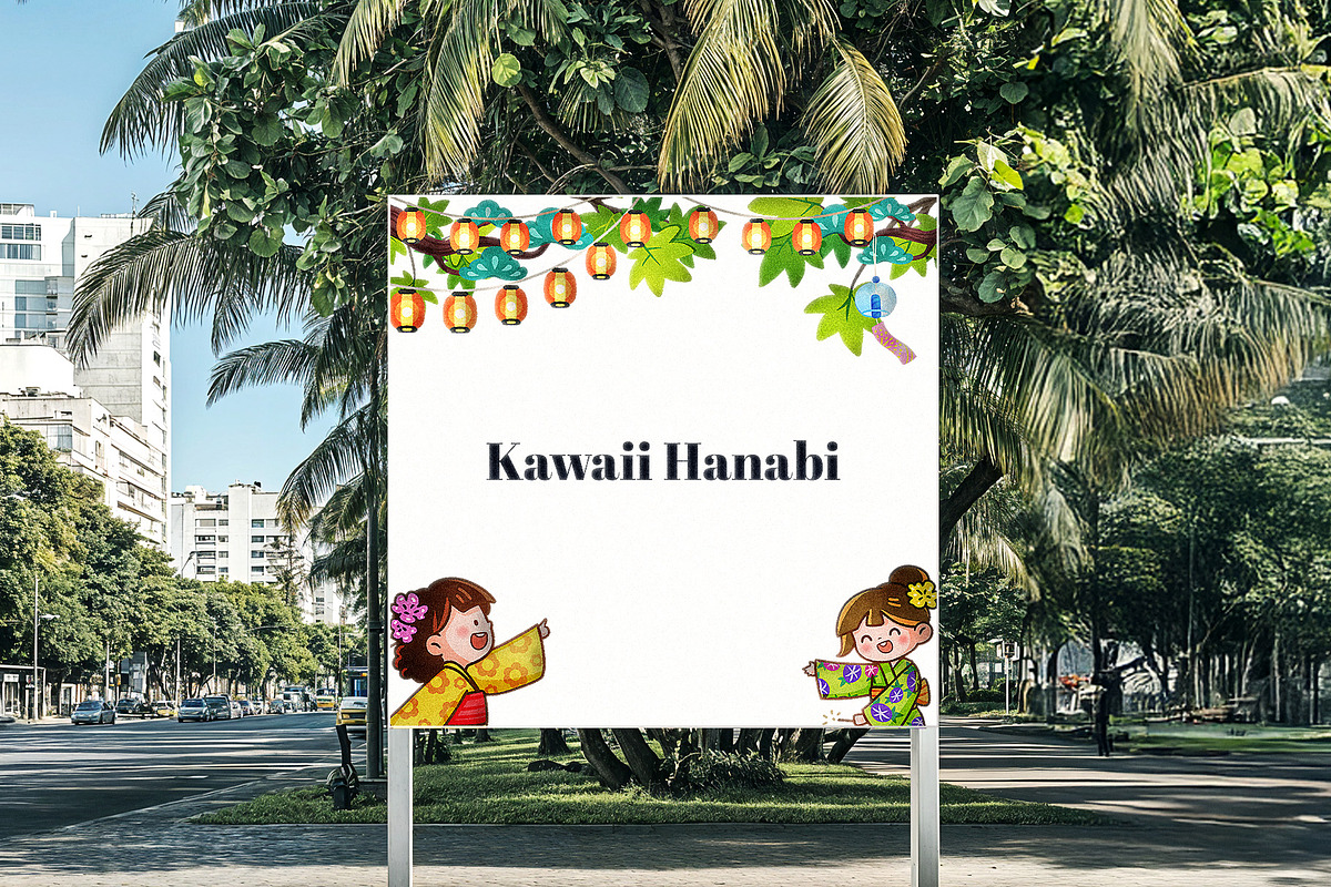 Kawaii Hanabi Japanese Festival, a Person Illustration by CreativeValuation (Photo 7 of 10)