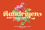 Handriyen Bold Script, a Script Font by madeDeduk (Thumbnail 1 of 10)