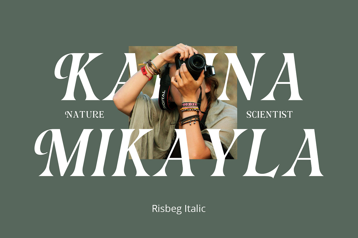 Risbeg – Elegant Serif, a Serif Font by Craft Supply Co. (Photo 3 of 8)