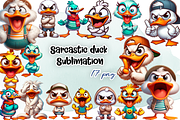 Sarcastic duckling clipart, an Animal Illustration by ElenazlataArt (Thumbnail 1 of 4)