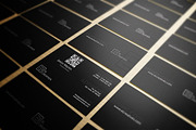Clean Dark Business Card, a Business Card Template by bouncy (Thumbnail 3 of 4)