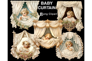 Baby Curtain PNG Clipart