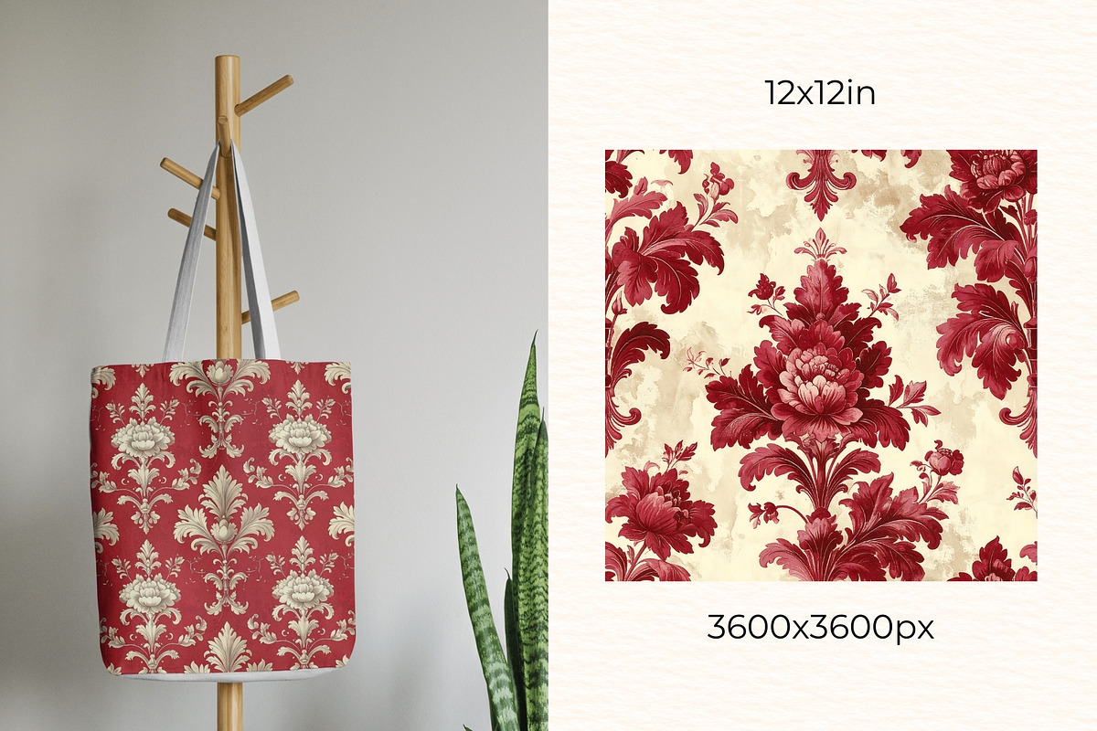 Rococo Toile Seamless Patterns, a Pattern Graphic by Anny Sketches