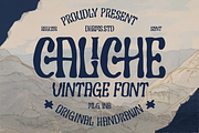 Caliche - Vintage Handdrawn Font, a Handwritten Font by Dharmas Foundry (Thumbnail 1 of 12)