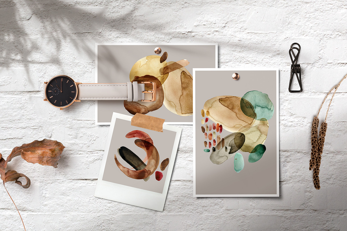 Watercolor Shapes & Texture, an Object Graphic by FineArt (Photo 6 of 16)
