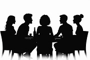 People Eating Vector Design, an Illustration by jahid234 (Thumbnail 3 of 9)