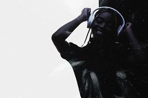 Music energy stereo technology woman headphones, a Person Photo by Photo Drive Studio