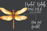 Autumn Dragonfly Clipart, an Illustration by Rose Art (Thumbnail 5 of 7)