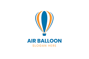 Premium Air Balloon Logo Template