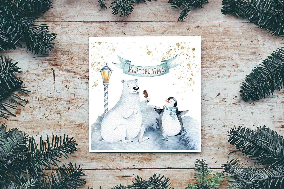 Winter Woodland, Festive clipart, an Illustration by SimpleWishesArt (Photo 5 of 5)