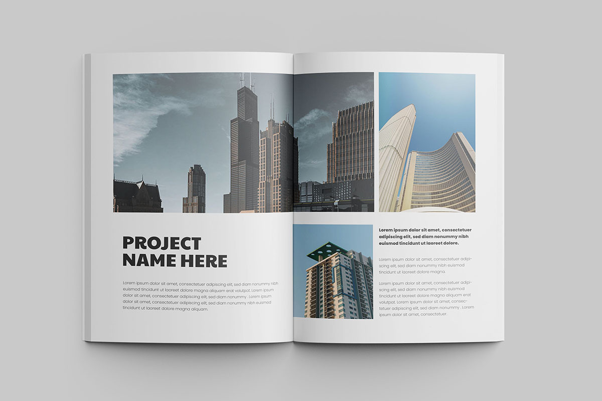 Minimal Style Portfolio, a Brochure Template by afsar.hossain (Photo 3 of 6)
