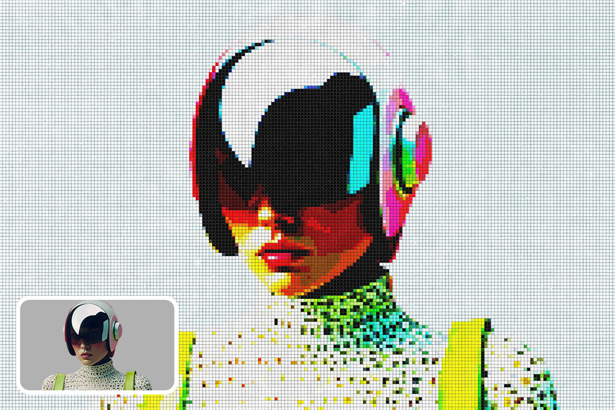 Pixel Art Photo Effect, a Layer Style Add-On by dokudokunomi