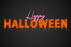 Paint Drops Halloween Font