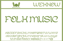 Folk Music font