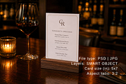 5x7 Restaurant Table Sign Mockup, an Advertising Mockup by Serenefeeling (Thumbnail 2 of 6)