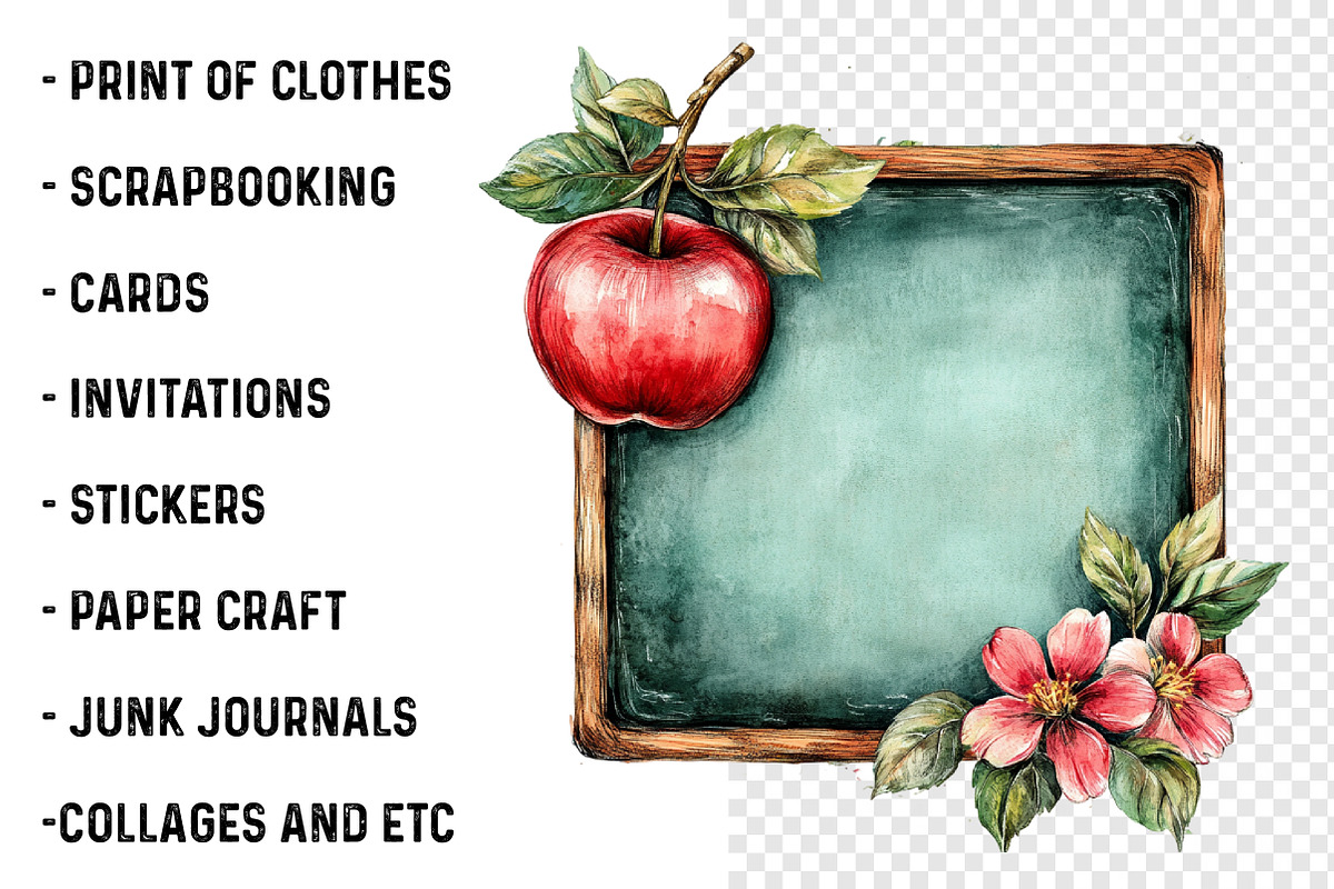 Distressed Back To School Clipart, a Transportation Illustration by SinaCreation (Photo 3 of 9)