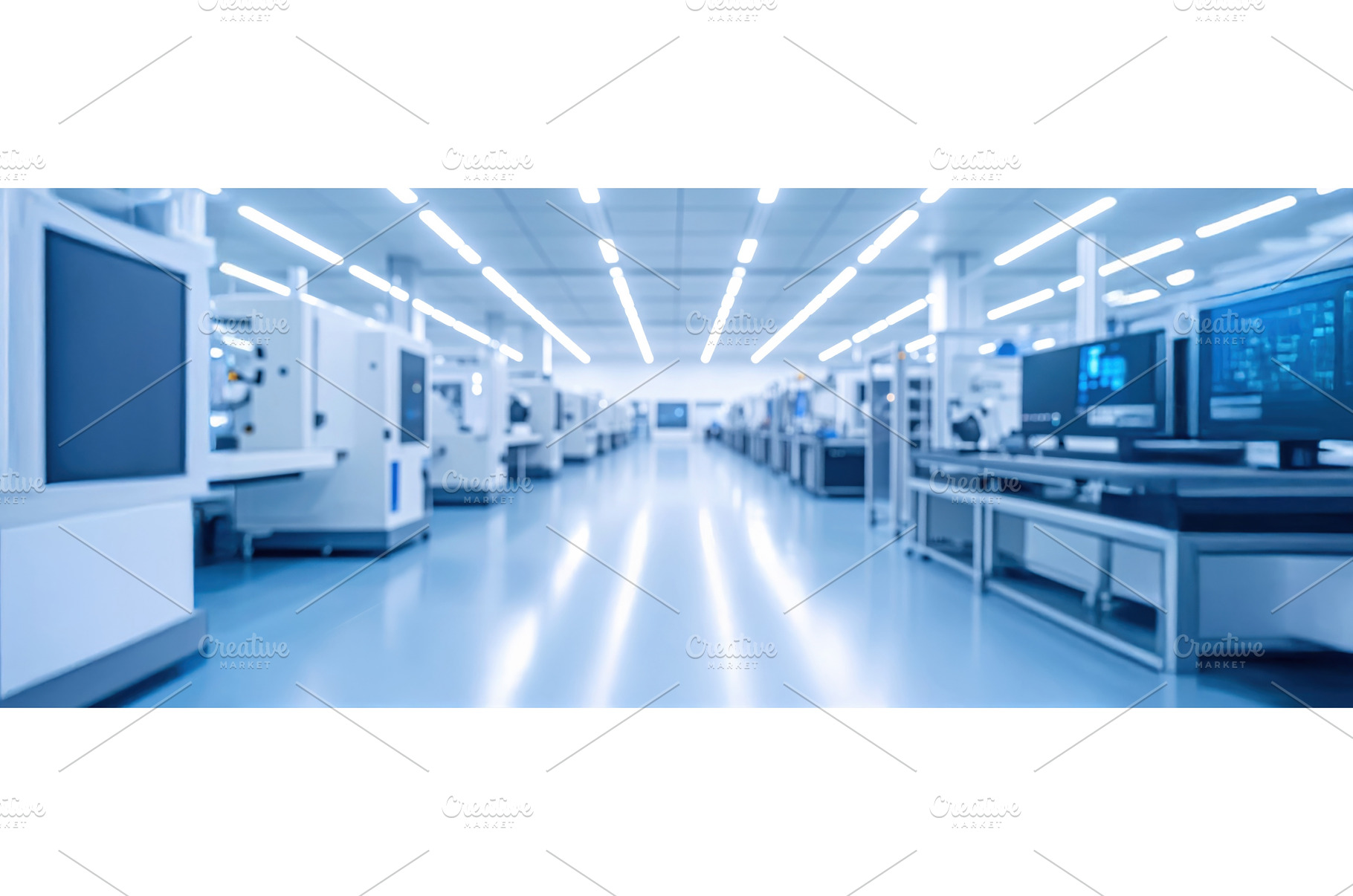 Clean high-tech factory interior, an Industrial Photo by Igor Tichonow
