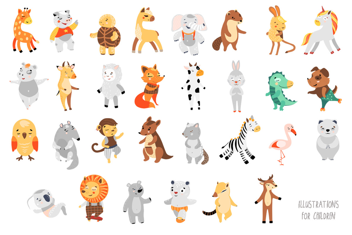 Happy Birthday. Kids illustrations., an Animal Illustration by Luba Vega (Photo 2 of 20)