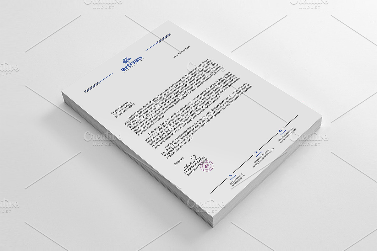 Letterhead, a Stationery Template by artisanHR (Photo 4 of 5)