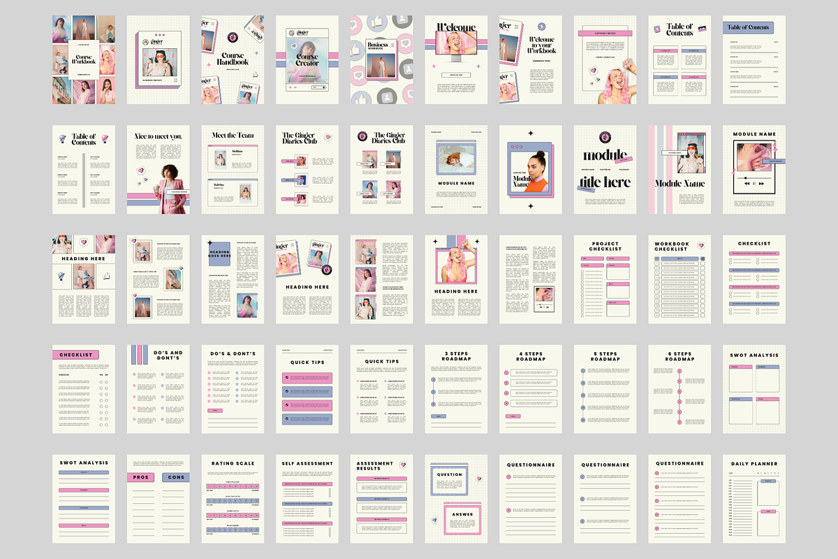 Modern Ebook Workbook Canva Template, a Marketing Template by Anna Design Studio (Photo 7 of 11)