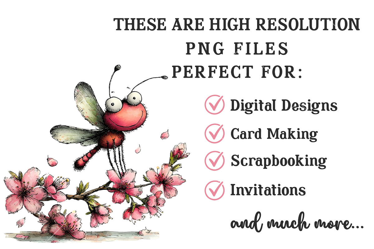 Whimsical Spring Dragonfly Clipart, an Illustration by OK Design (Photo 6 of 6)