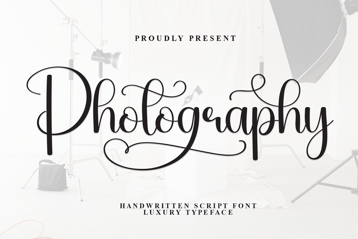Photography | Script Font, a Handwritten Font by Scratchones (Photo 1 of 9)