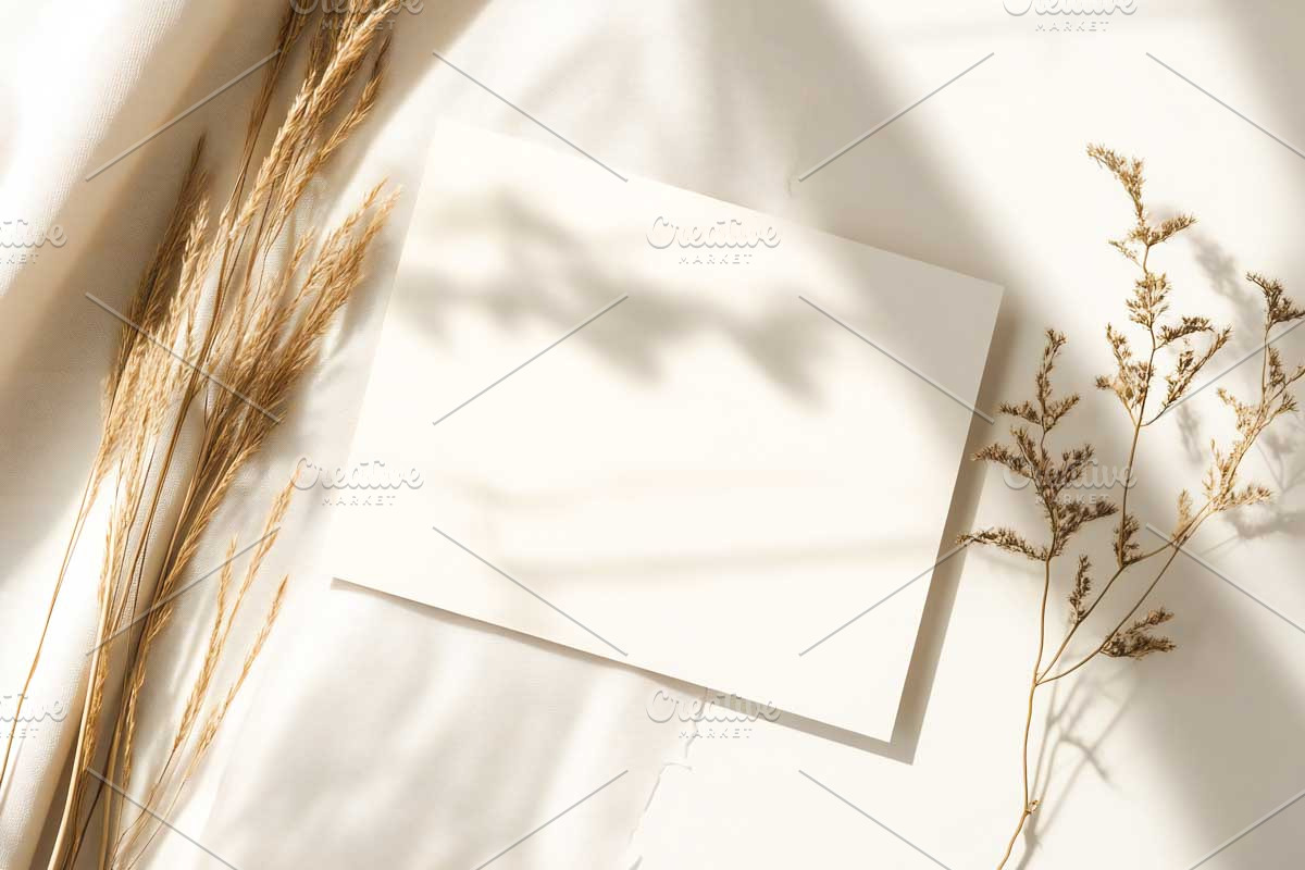 Boho Stationary Card Mockup Bundle, a Templates & Theme by VetalStock (Photo 4 of 11)