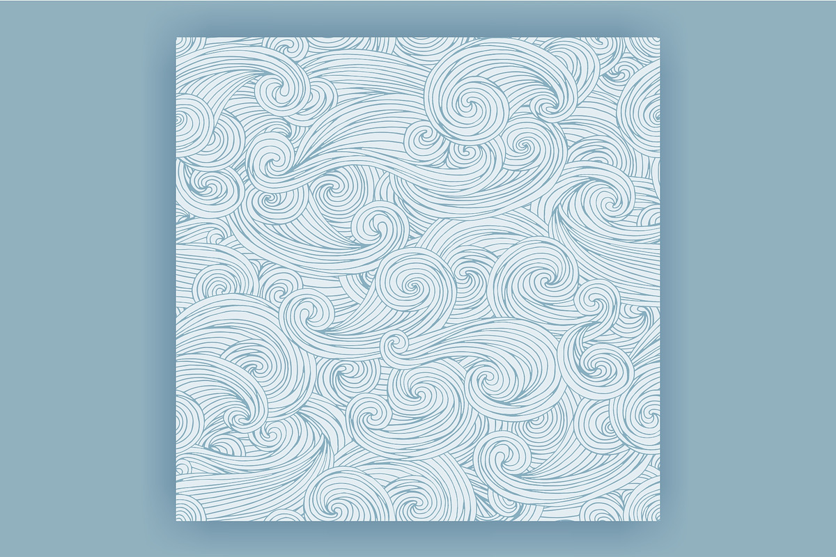 Seamless pattern with waves, a Pattern Graphic by Elona Laff (Photo 2 of 5)