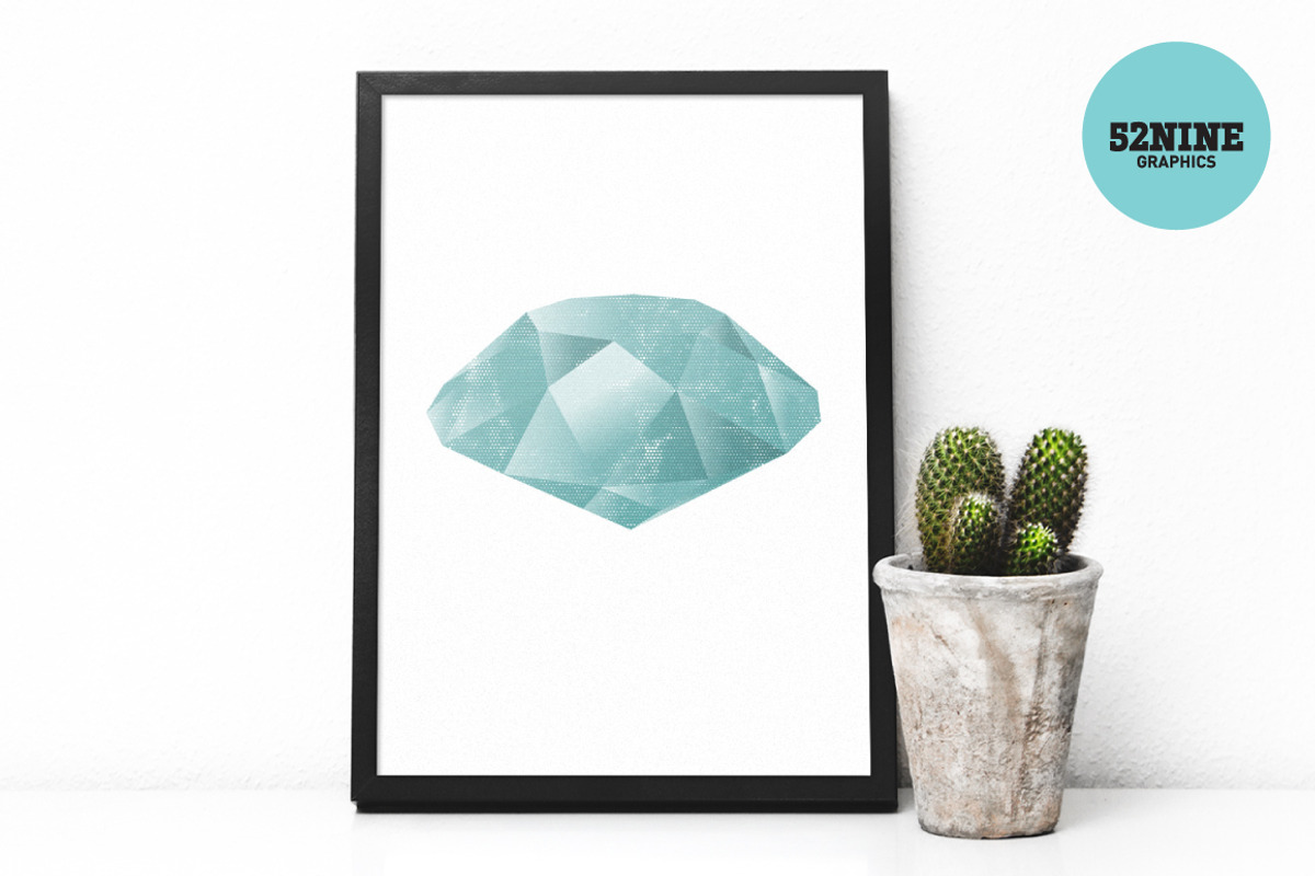 Diamond Vector Objects + Bonus!, an Object Graphic by 52NINE GRAPHICS (Photo 2 of 7)