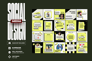 20 social media post design template