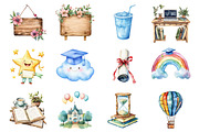Cute Graduation Day PNG Clipart Bund, an Illustration by Design Market (Thumbnail 2 of 3)