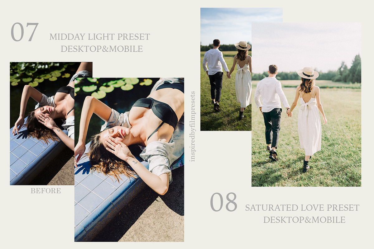 PRO 10 Photography Lightroom presets, an Action Add-On by InspiredbyfilmPresets (Photo 5 of 6)