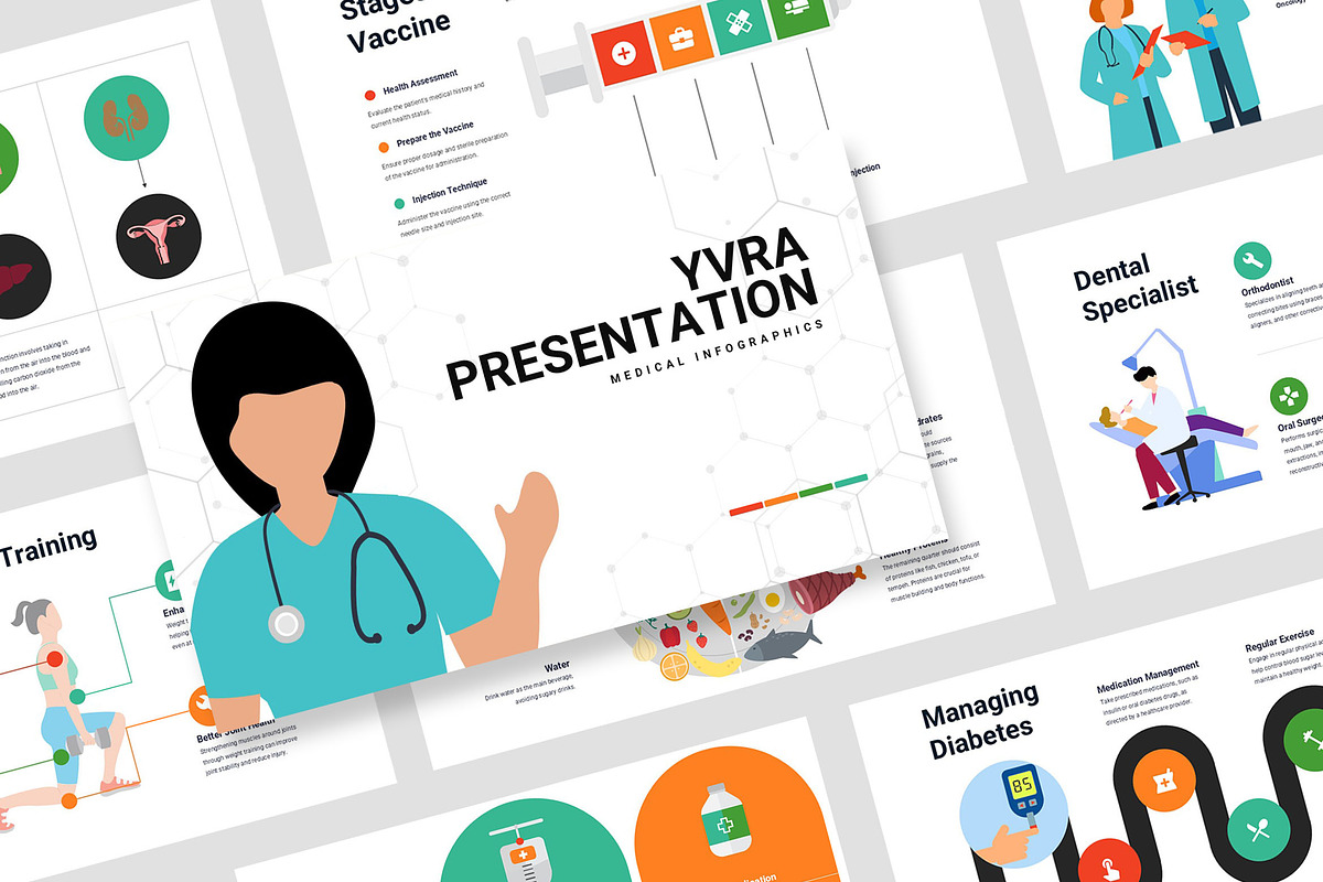 Yvra : Medical Vector Powerpoint, a Presentation Template by Punkl Camp (Photo 1 of 9)