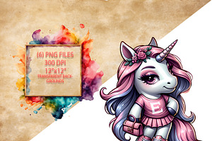 E-Girl Fashion Unicorn PNG Bundle