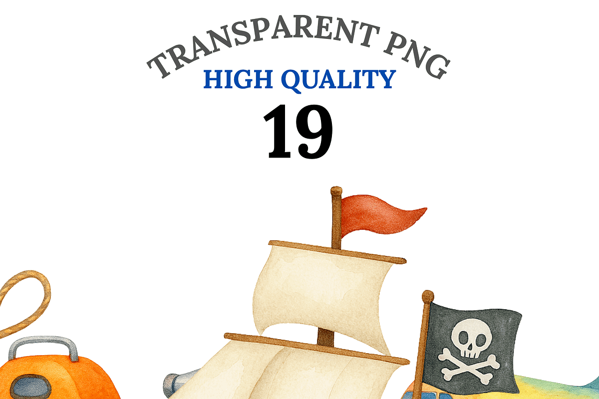 19 Transport Clipart, a Decorative Illustration by Pati Charm Studio (Photo 1 of 8)