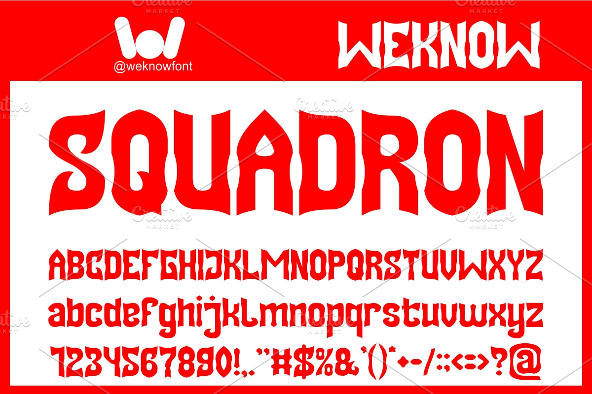 Squadron font, a Blackletter Font by weknow (Photo 1 of 8)
