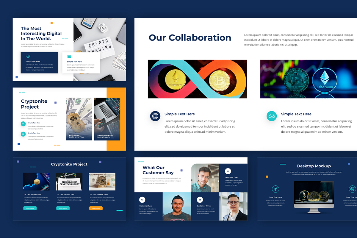 Cryptocurrency PowerPoint Template, a Presentation Template by Biwarastudio (Photo 5 of 6)